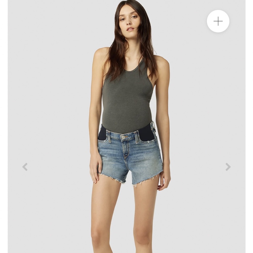 Hudson Jeans Gemma mid rise maternity jeans shorts